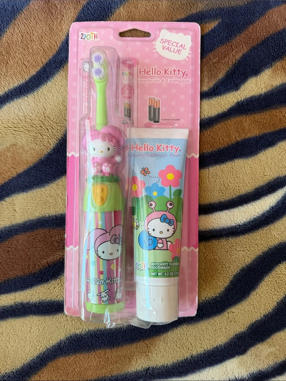 Hello Kitty Pink Kids Toothbrush & Toothpaste Set